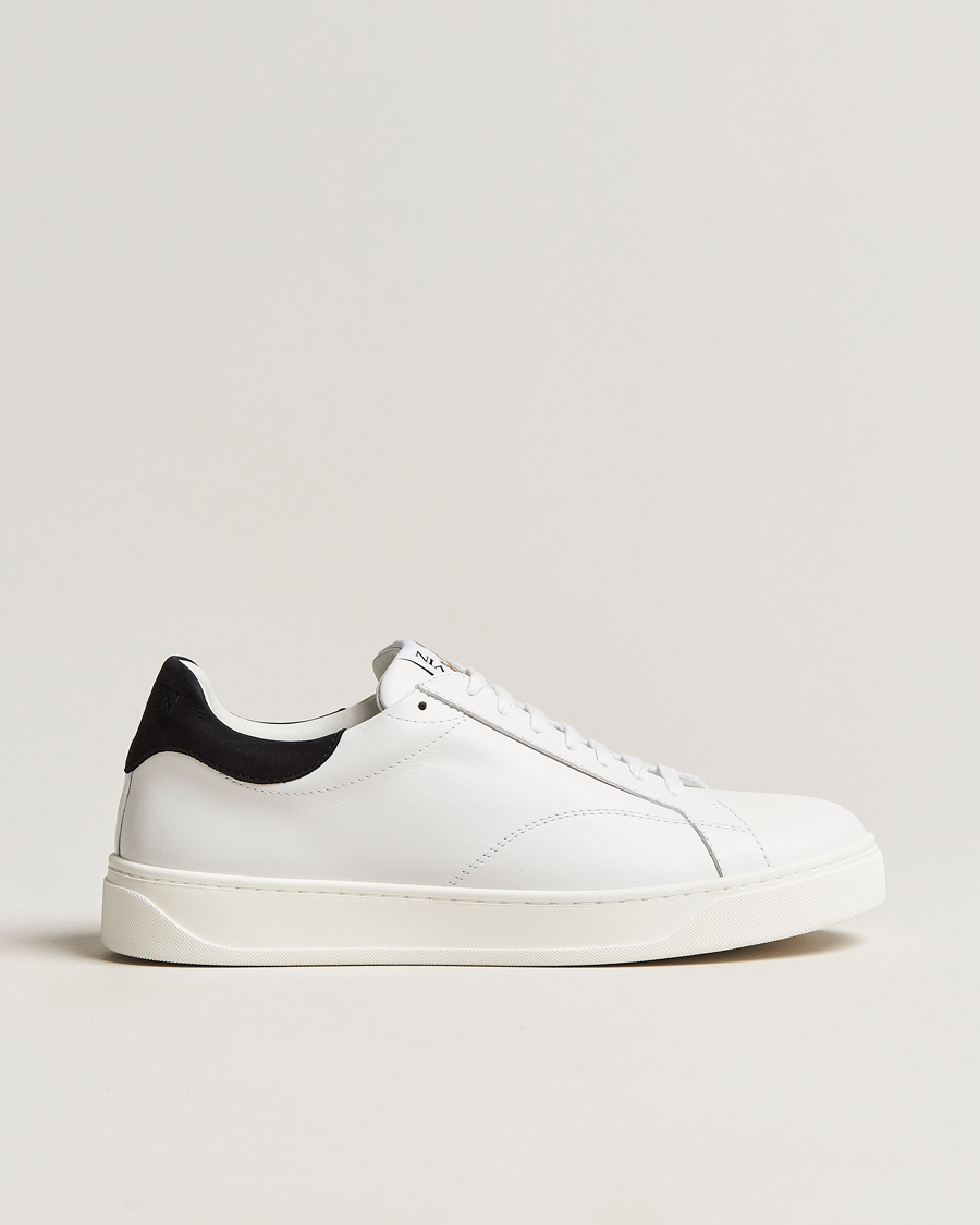 Hombres | Lanvin DBB0 Plain Sneaker White/Black | Lanvin | DBB0 Plain Sneaker White/Black