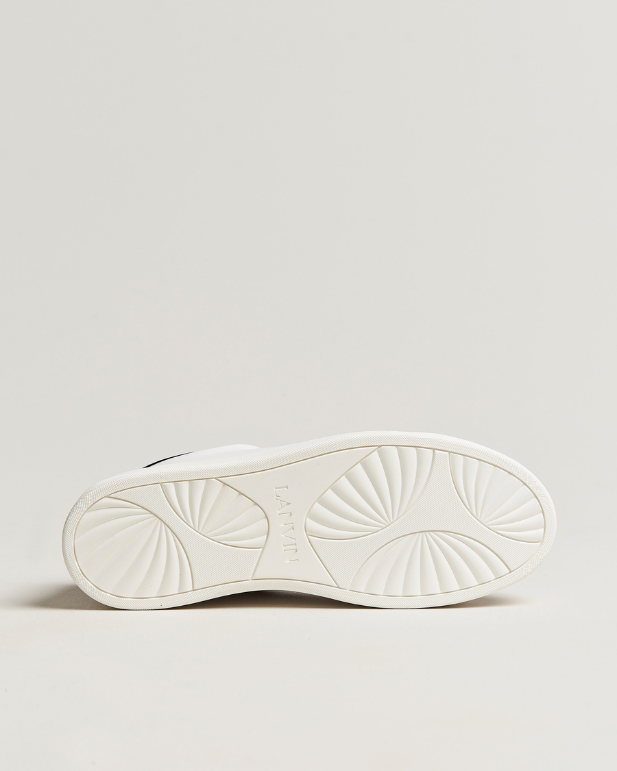 Hombres | Lanvin DBB0 Plain Sneaker White/Black | Lanvin | DBB0 Plain Sneaker White/Black