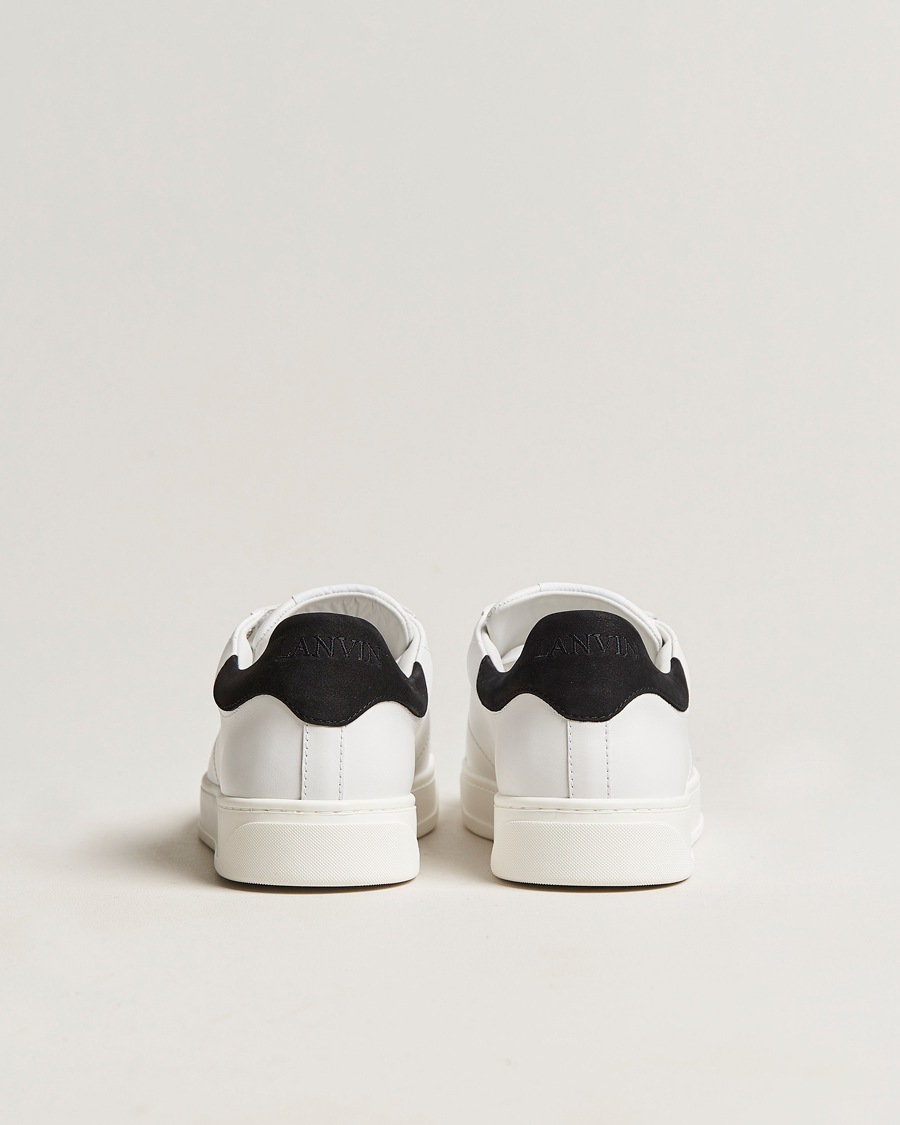 Hombres | Lanvin DBB0 Plain Sneaker White/Black | Lanvin | DBB0 Plain Sneaker White/Black