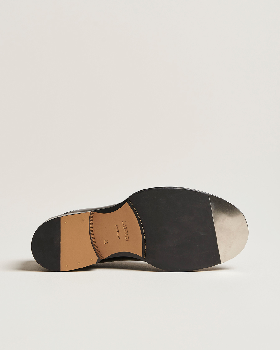 Hombres | Lanvin Leather Derby Black Calf | Lanvin | Leather Derby Black Calf