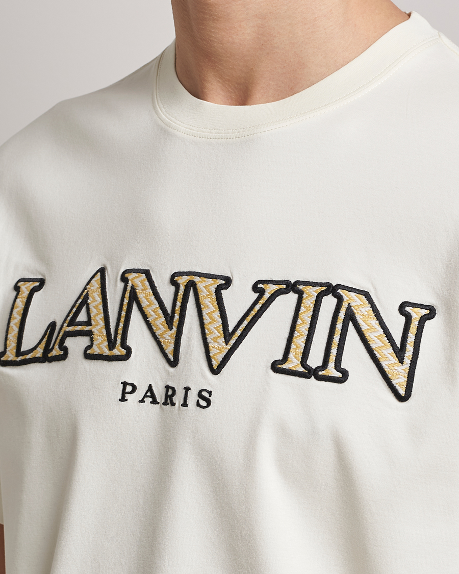 Hombres | Camisetas | Lanvin | Curb Embroidered Logo T-Shirt Milk