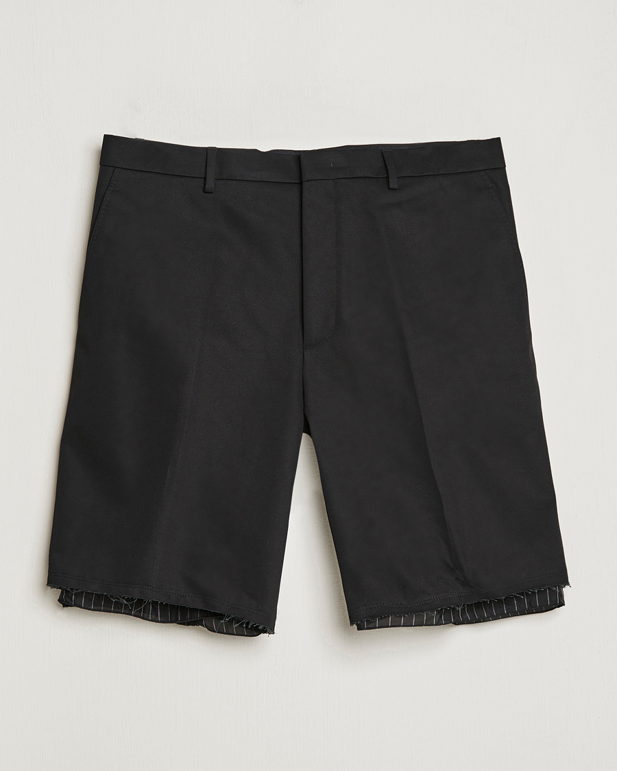 Hombres | Pantalones cortos | Lanvin | Raw Edge Tailored Shorts Black