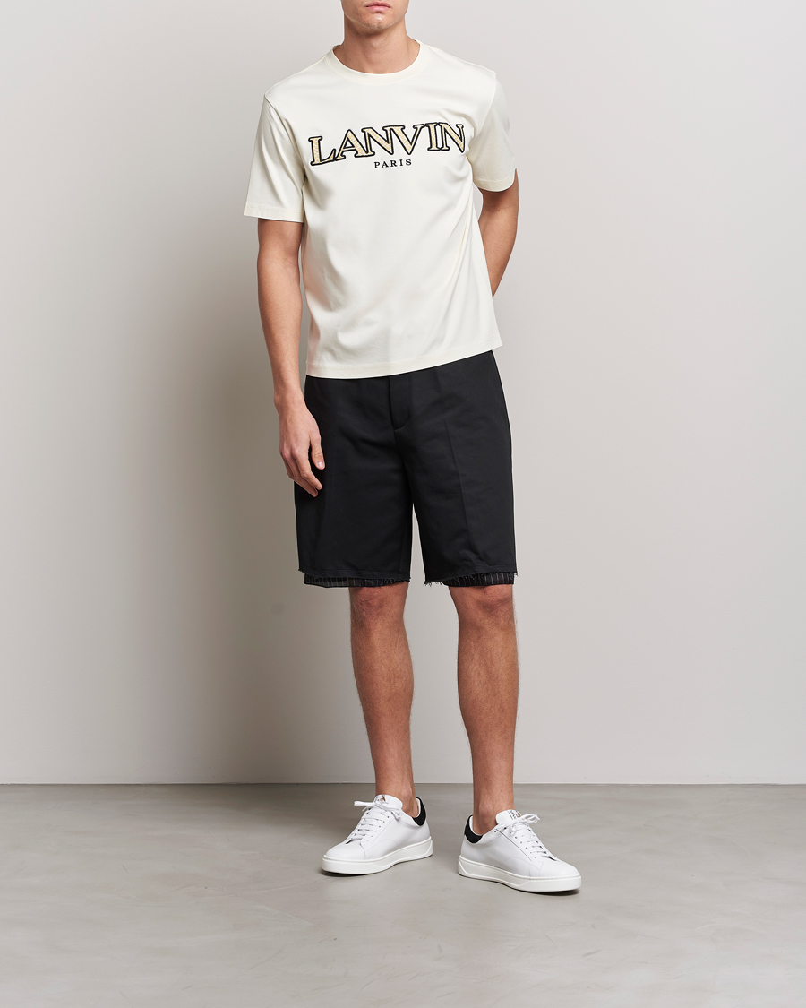 Hombres | Pantalones cortos | Lanvin | Raw Edge Tailored Shorts Black