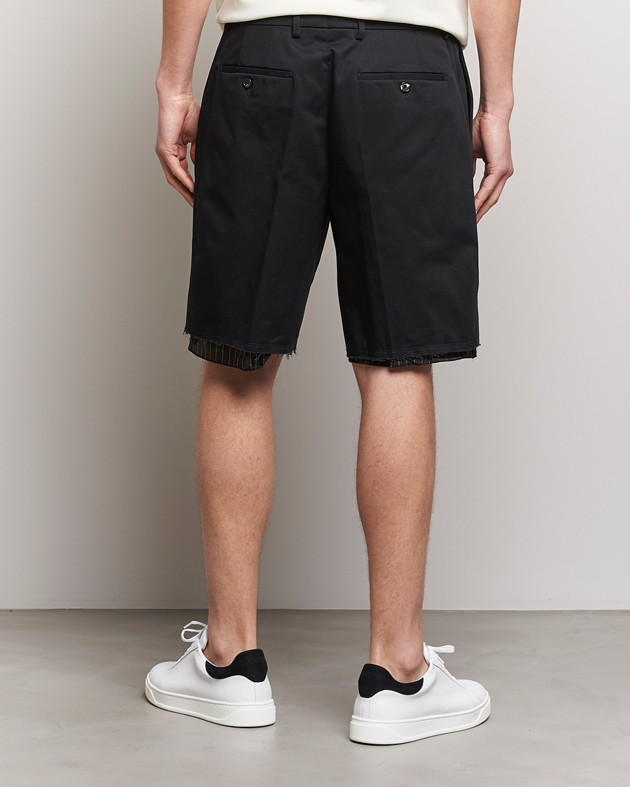 Hombres | Pantalones cortos | Lanvin | Raw Edge Tailored Shorts Black