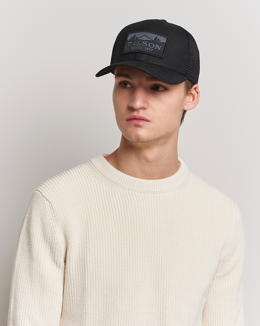 Hombres | Sombreros y gorras | Filson | Logger Mesh Cap Black