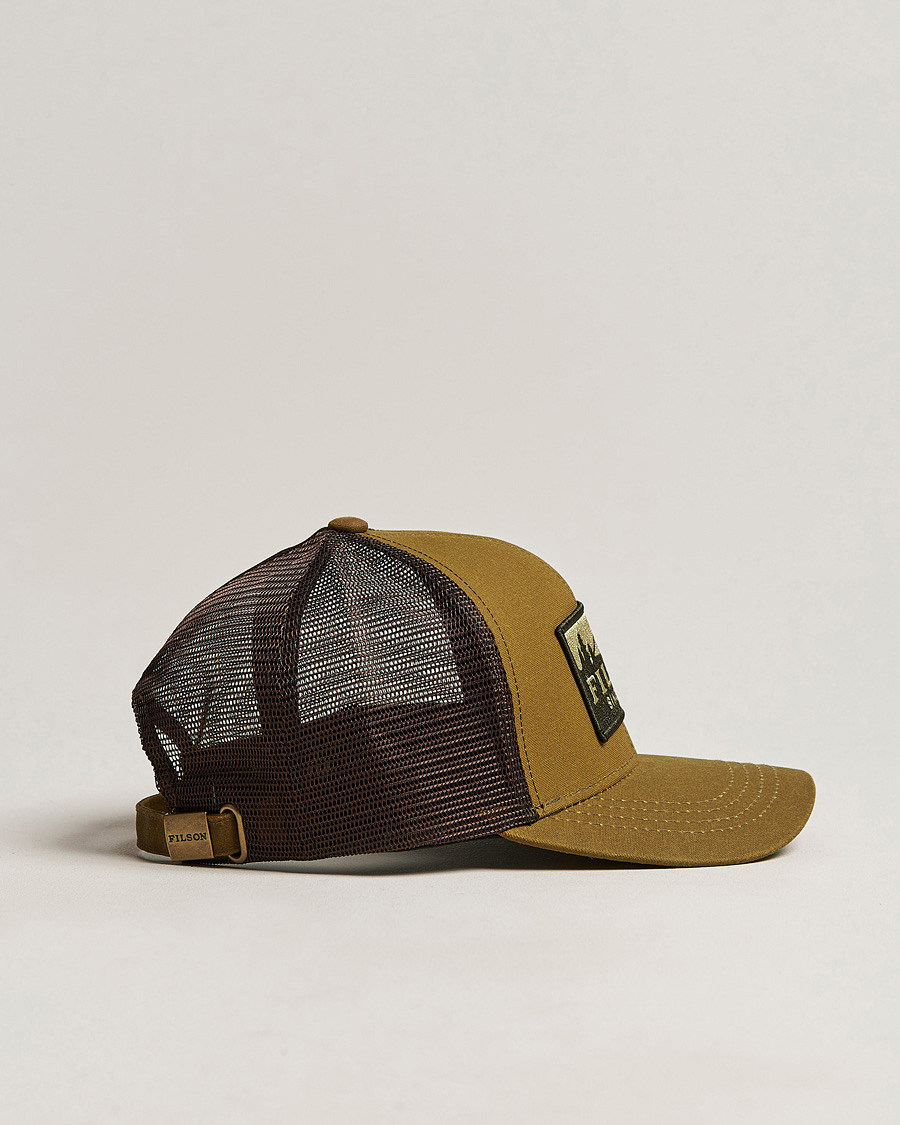 Hombres | Sombreros y gorras | Filson | Logger Mesh Cap Dark Tan