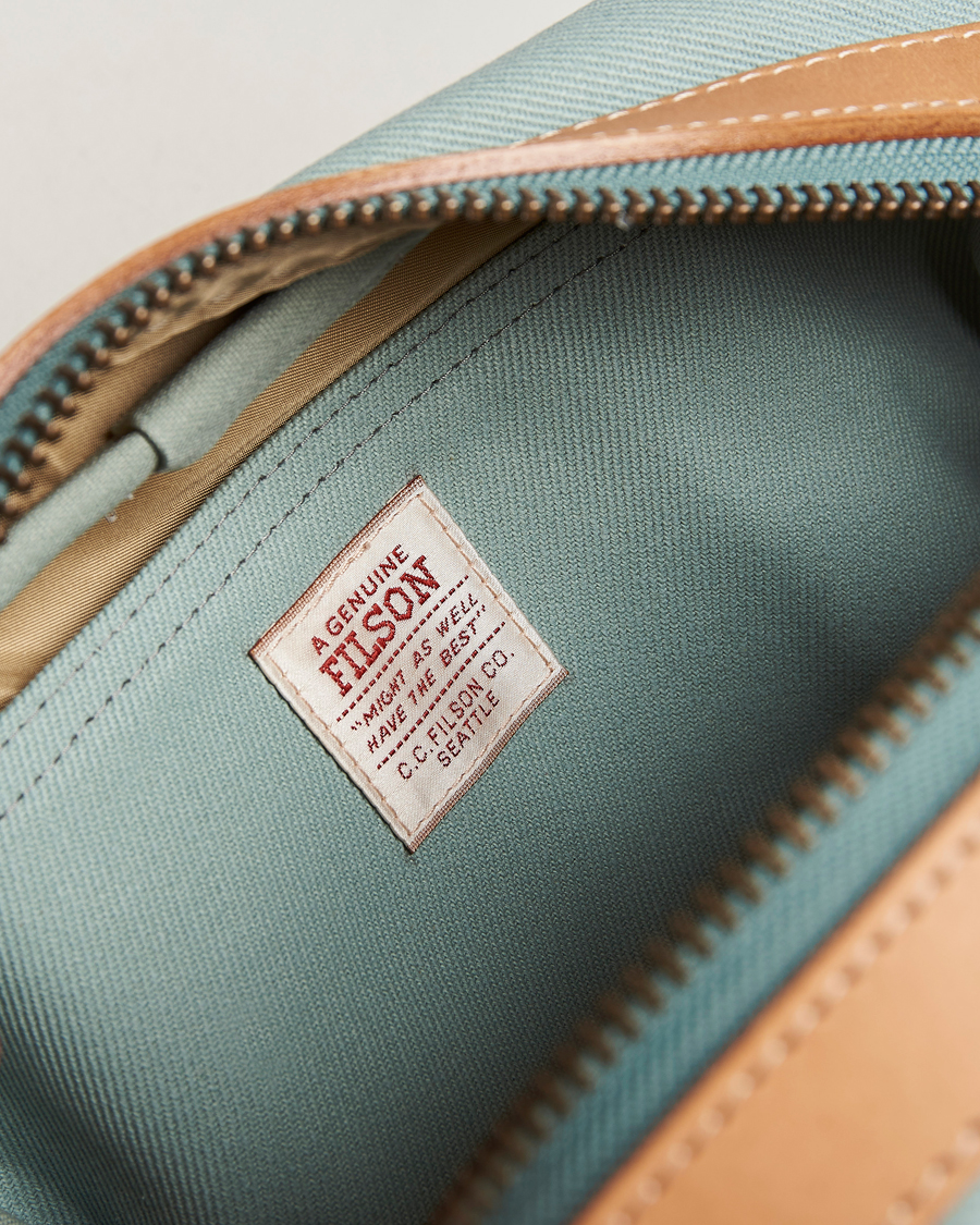 Hombres | Filson Rugged Twill Travel Kit Lake Green | Filson | Rugged Twill Travel Kit Lake Green