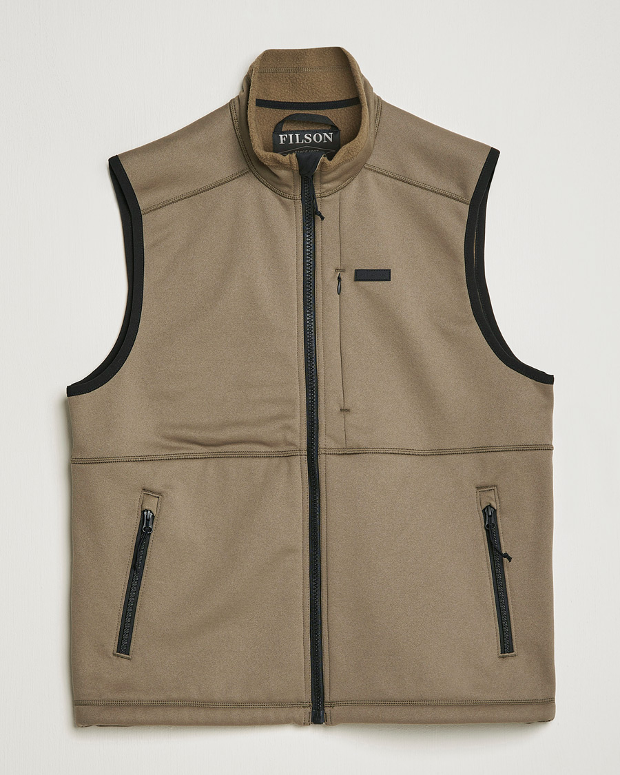 Hombres | Chalecos | Filson | Granite Ridge Fleece Vest Field Olive