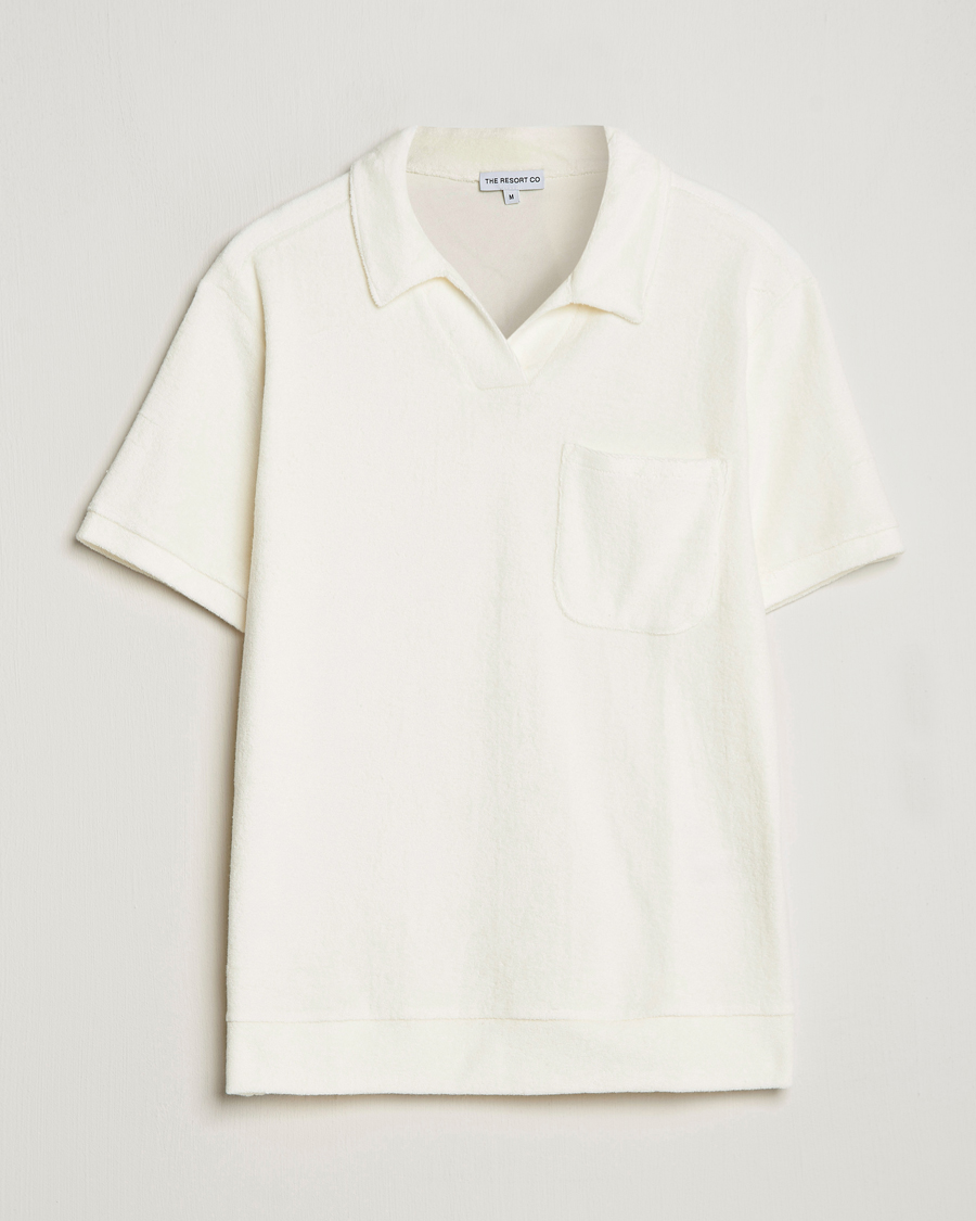 Hombres | Polos | The Resort Co | Terry Polo Shirt White
