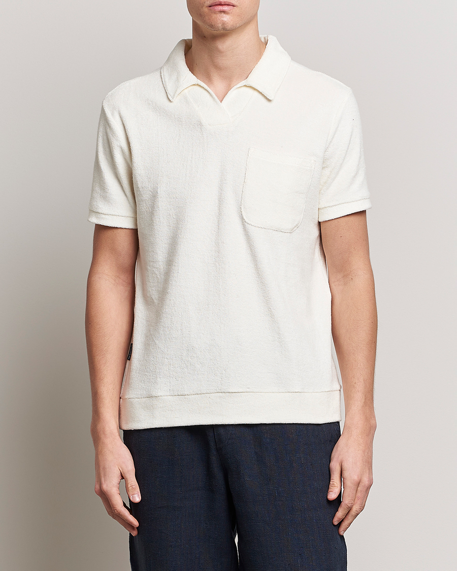 Hombres | Polos | The Resort Co | Terry Polo Shirt White
