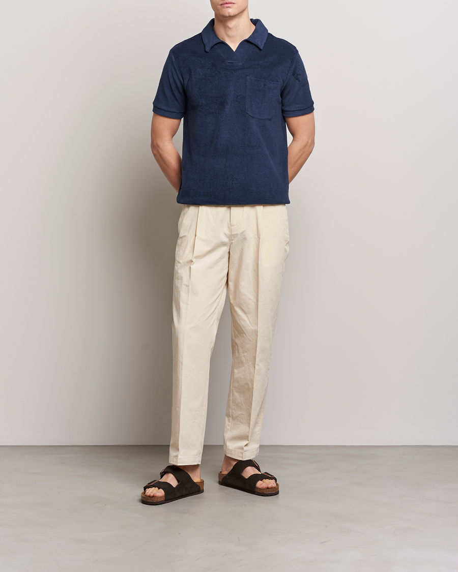 Hombres | Polos | The Resort Co | Terry Polo Shirt Navy