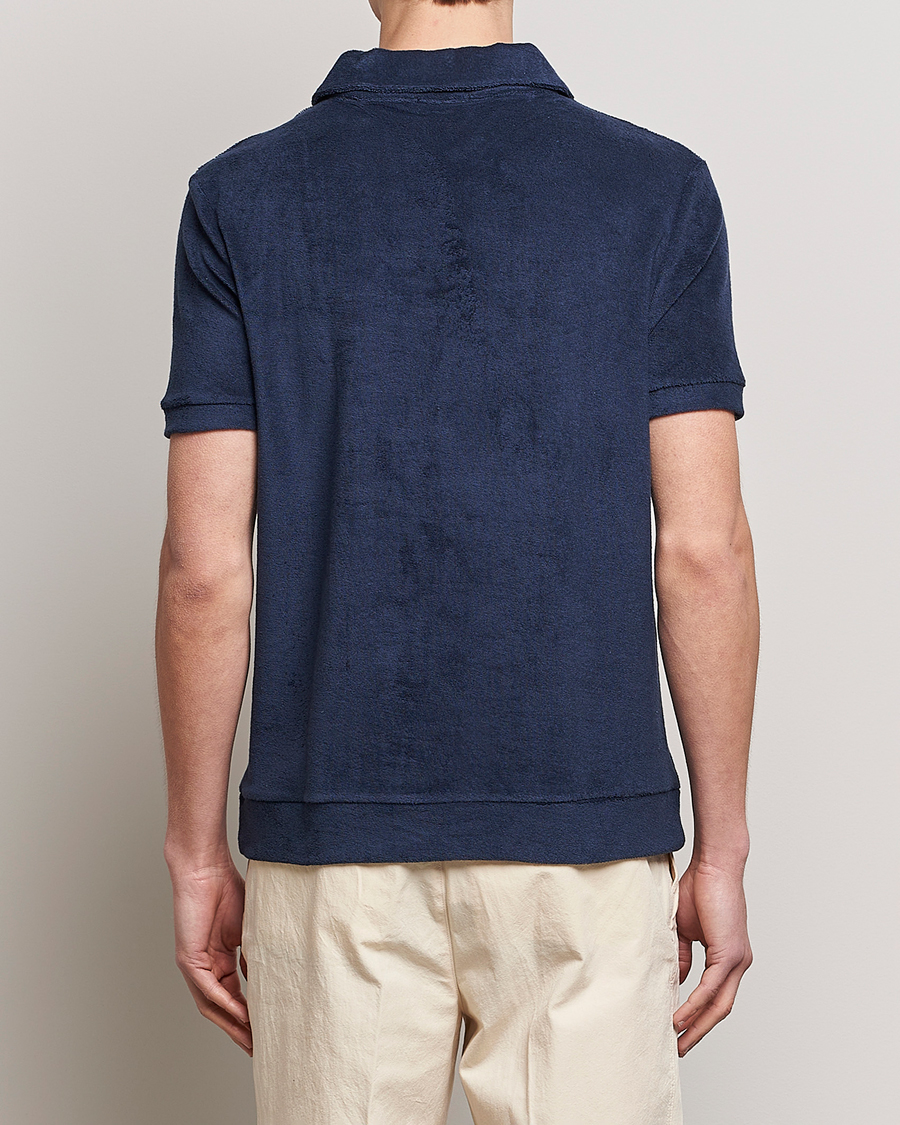Hombres | Polos | The Resort Co | Terry Polo Shirt Navy