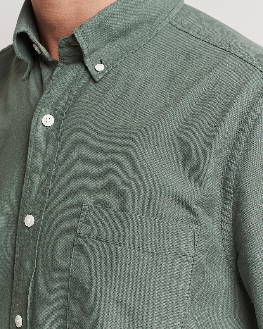 Hombres | Camisas | A Day's March | Moorgate Dyed Oxford Shirt Dusty Green