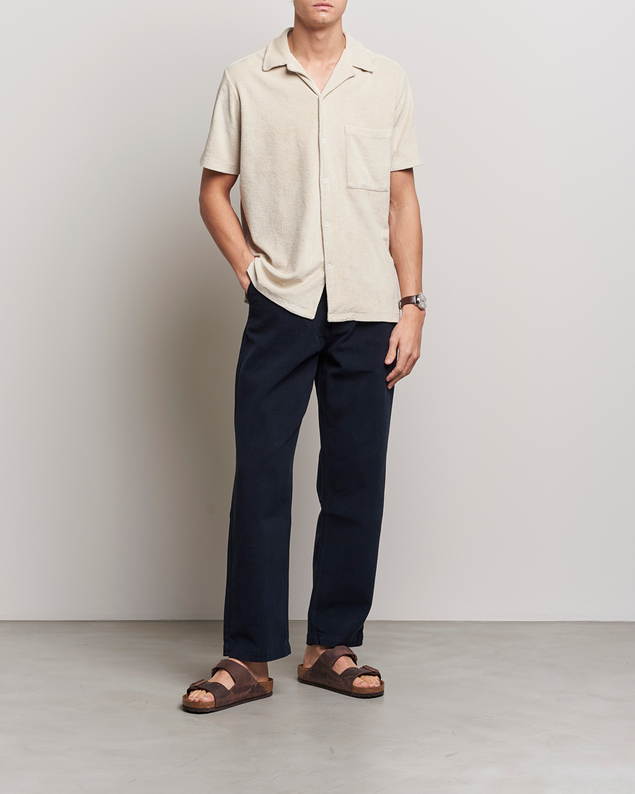 Hombres | Camisas | A Day's March | Yamu Short Sleeve Terry Shirt Desert
