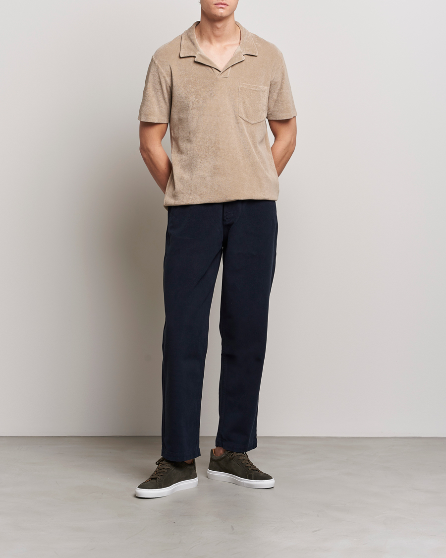 Hombres | Polos | A Day's March | Terry Polo Khaki