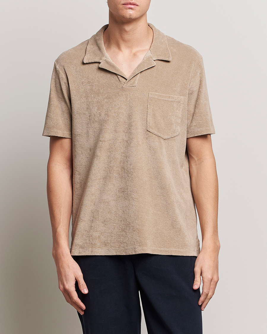 Hombres | Polos | A Day's March | Terry Polo Khaki