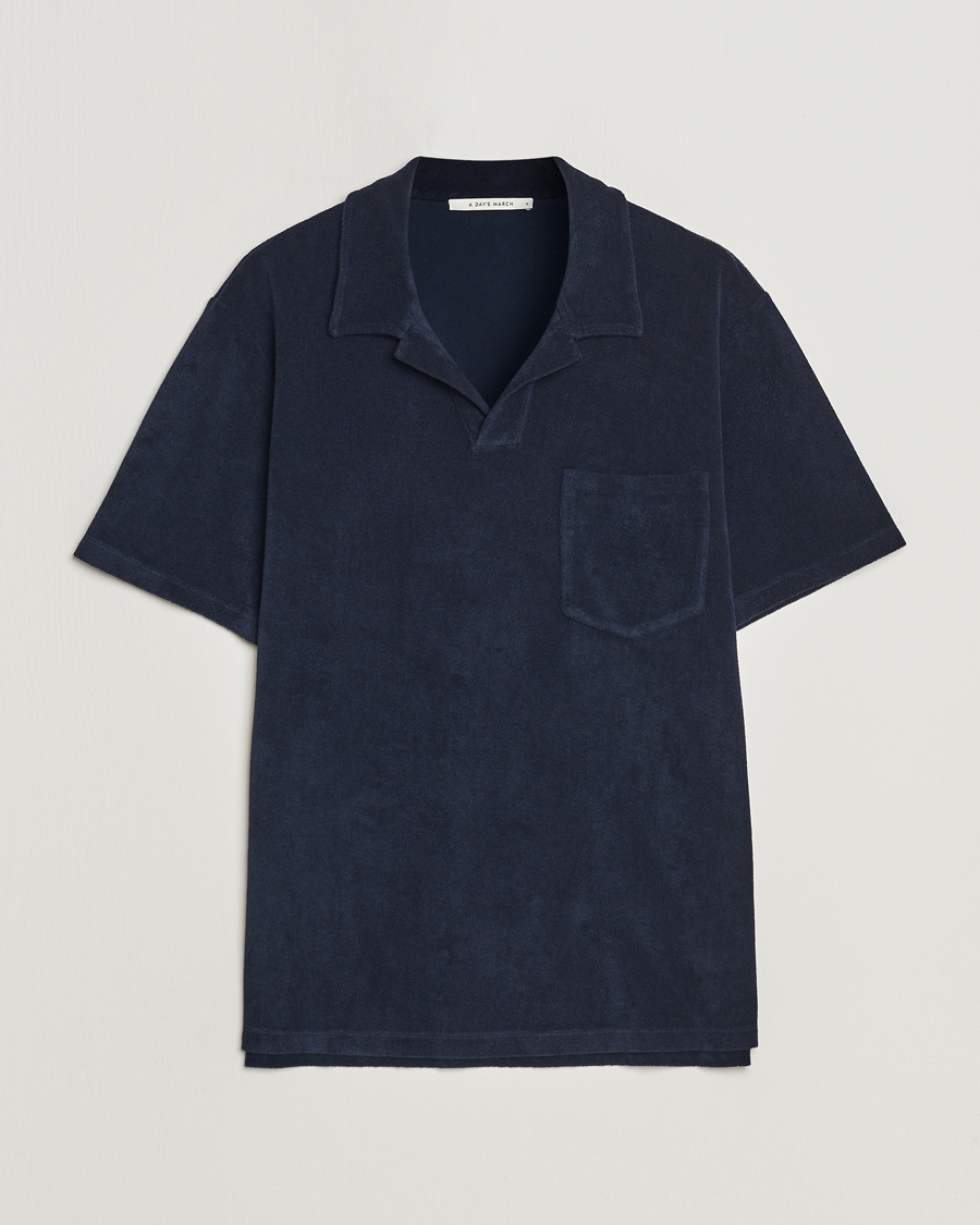 Hombres | Polos | A Day's March | Terry Polo Navy