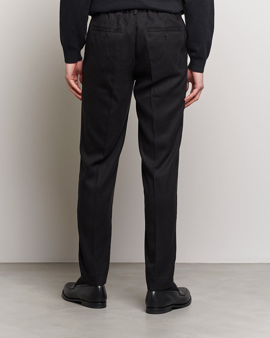 Hombres | Pantalones | A Day's March | Smart Trouser Tencel Black