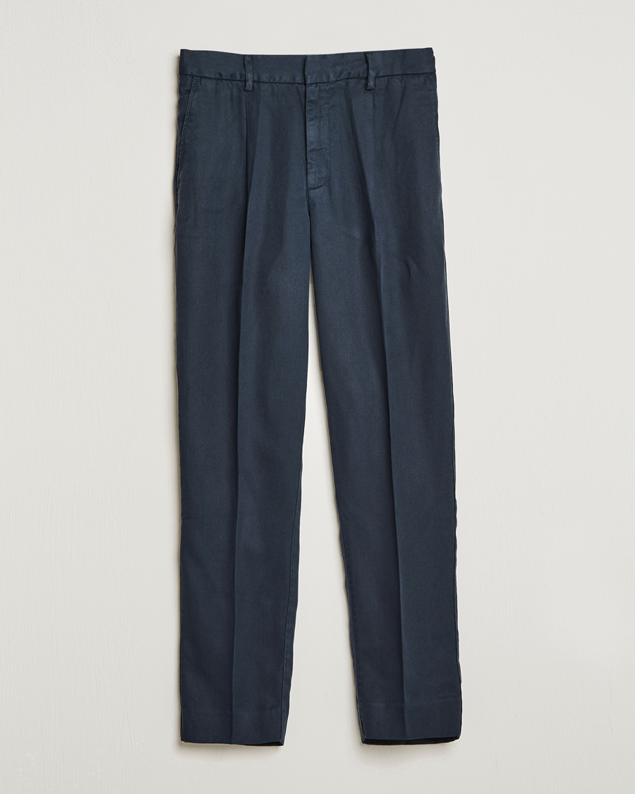 Hombres | Pantalones | A Day's March | Smart Trouser Tencel Navy