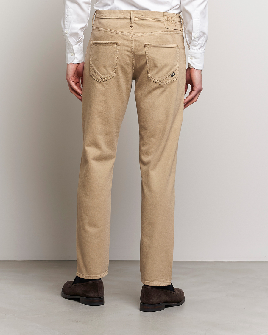 Hombres | Pantalones | Incotex | Cotton Stretch 5-Pocket Pants Beige