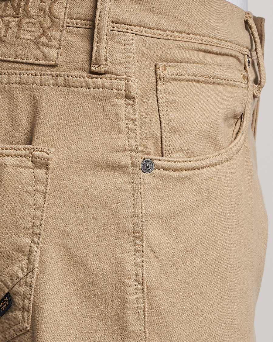 Hombres | Pantalones | Incotex | Cotton Stretch 5-Pocket Pants Beige