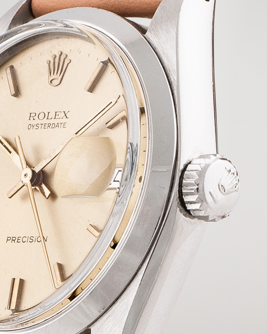 Hombres | Rolex Pre-Owned Precision 6694 Oysterdate Steel White | Rolex Pre-Owned | Precision 6694 Oysterdate Steel White