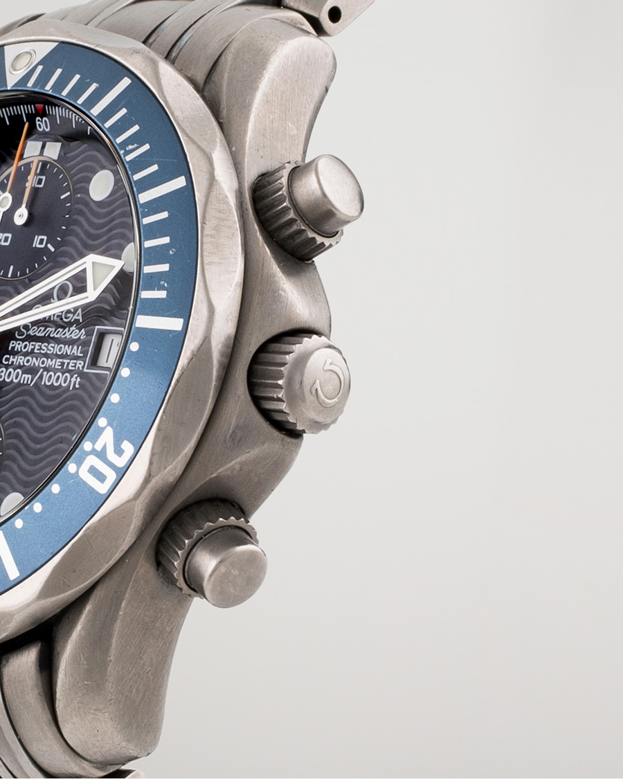 Hombres | Omega Pre-Owned Seamaster Diver 300M Chrono 2298.80.00 Titan Blue | Omega Pre-Owned | Seamaster Diver 300M Chrono 2298.80.00 Titan Blue