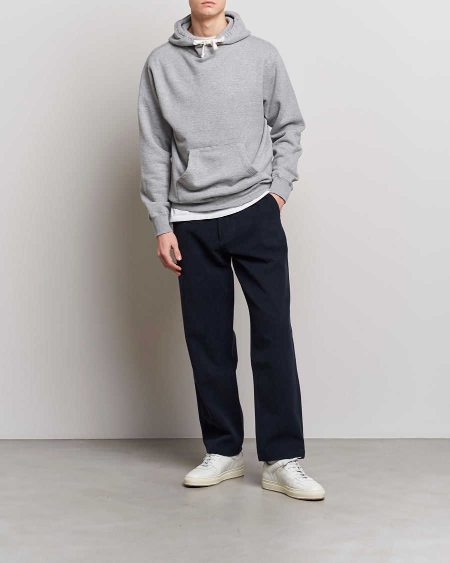 Hombres | Jerséis y prendas de punto | BEAMS PLUS | Japanese Cotton Hoodie Heather Grey