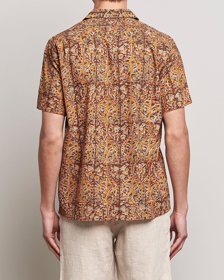 Hombres | Camisas | BEAMS PLUS | Block Print Camp Shirt Brown