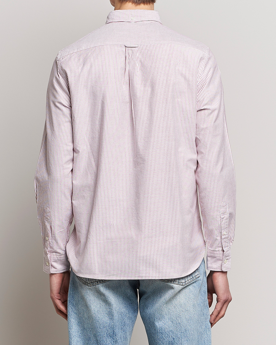 Hombres | Camisas | BEAMS PLUS | Oxford Button Down Shirt Wine Stripe