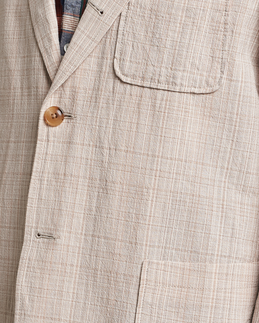 Hombres | Blazers | BEAMS PLUS | Cotton/Linen Comfort Jacket Natural