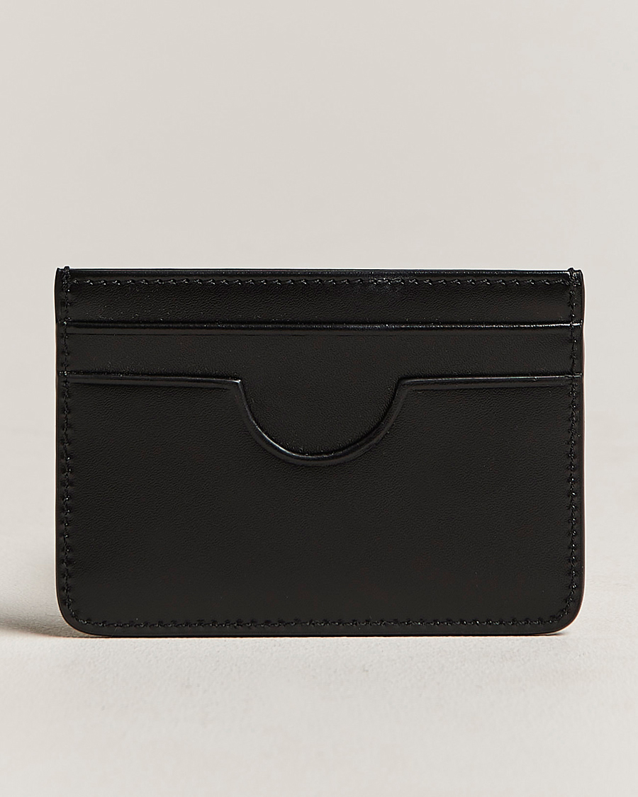 Hombres | AMI Leather Card Holder Black | AMI | Leather Card Holder Black