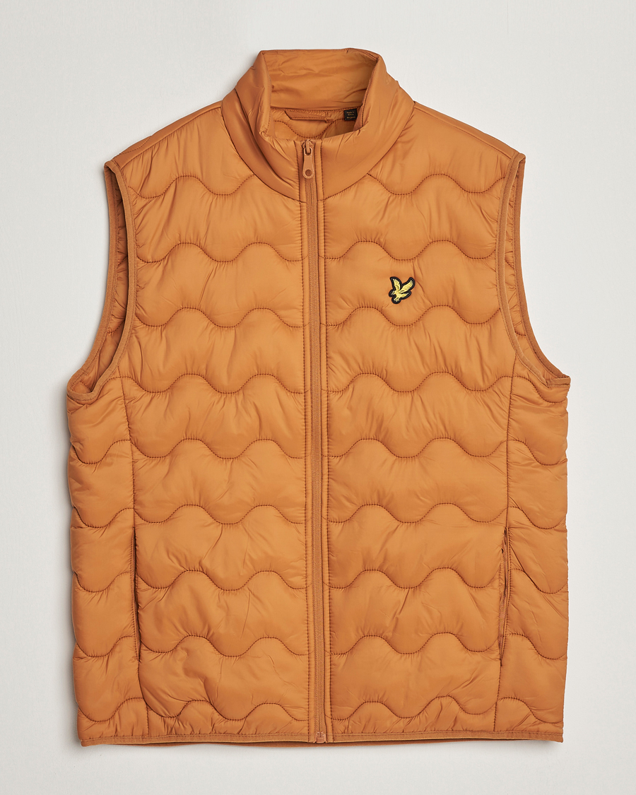 Hombres | Chalecos | Lyle & Scott | Crest Quilted Gilet Vest Salt Burne