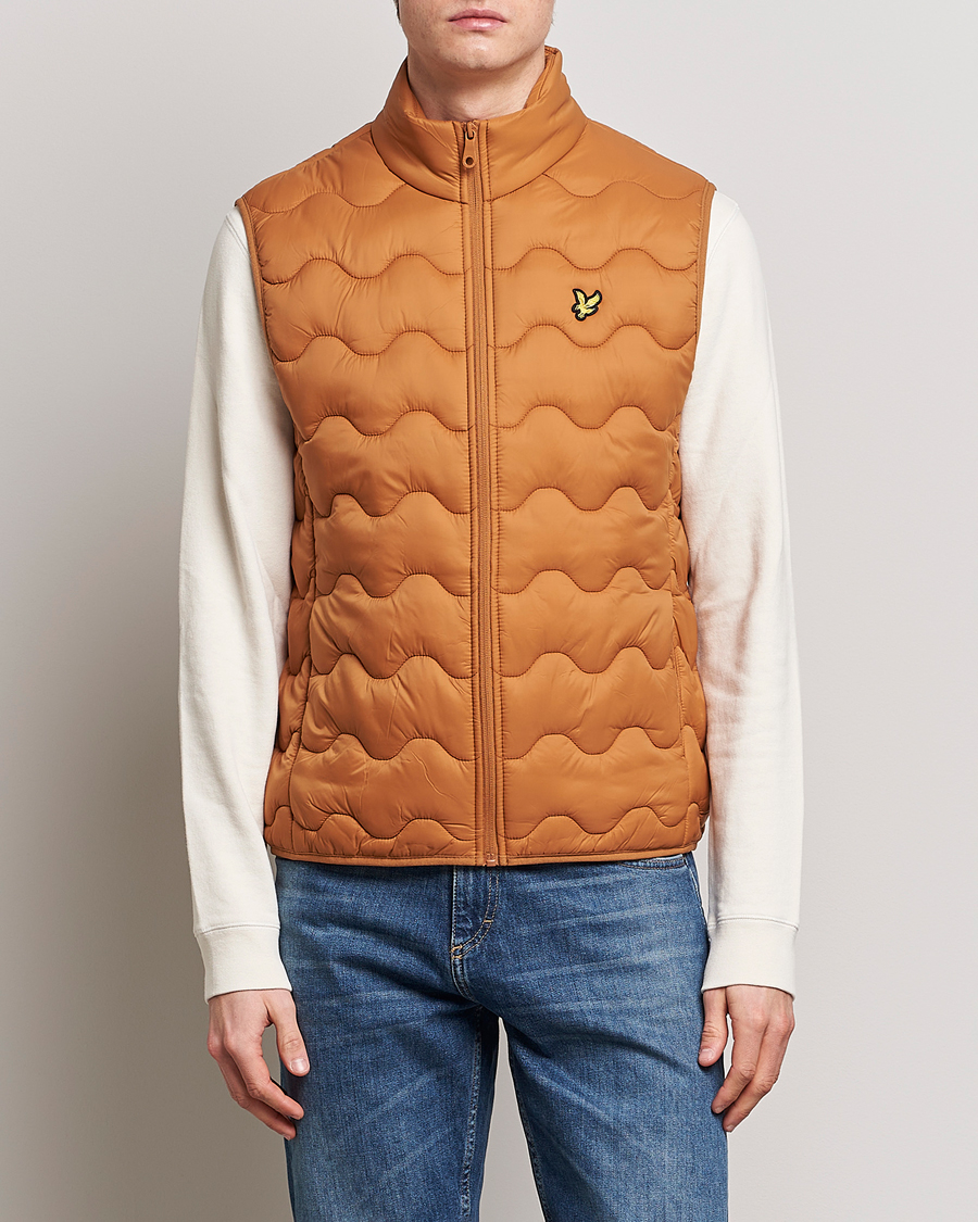 Hombres | Chalecos | Lyle & Scott | Crest Quilted Gilet Vest Salt Burne