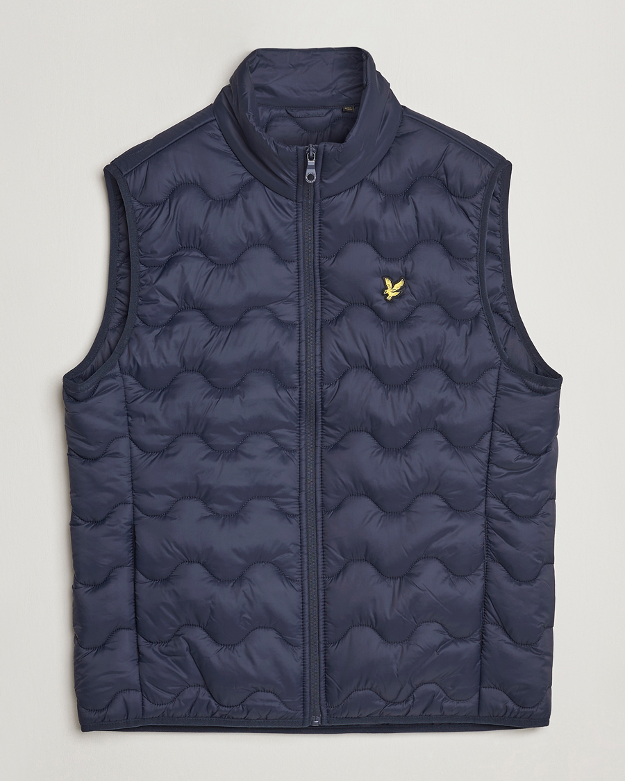 Hombres | Chalecos | Lyle & Scott | Crest Quilted Gilet Vest Dark Navy