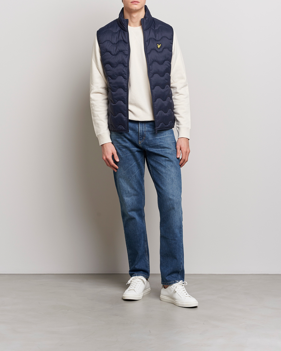Hombres | Chalecos | Lyle & Scott | Crest Quilted Gilet Vest Dark Navy
