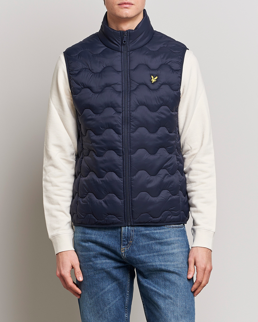 Hombres | Chalecos | Lyle & Scott | Crest Quilted Gilet Vest Dark Navy