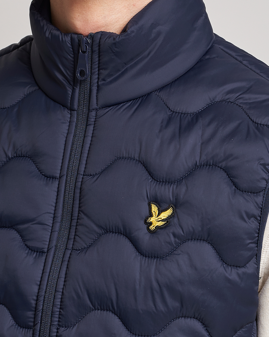 Hombres | Chalecos | Lyle & Scott | Crest Quilted Gilet Vest Dark Navy