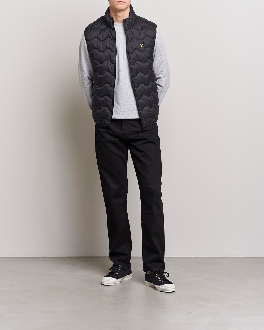 Hombres | Chalecos | Lyle & Scott | Crest Quilted Gilet Vest Black