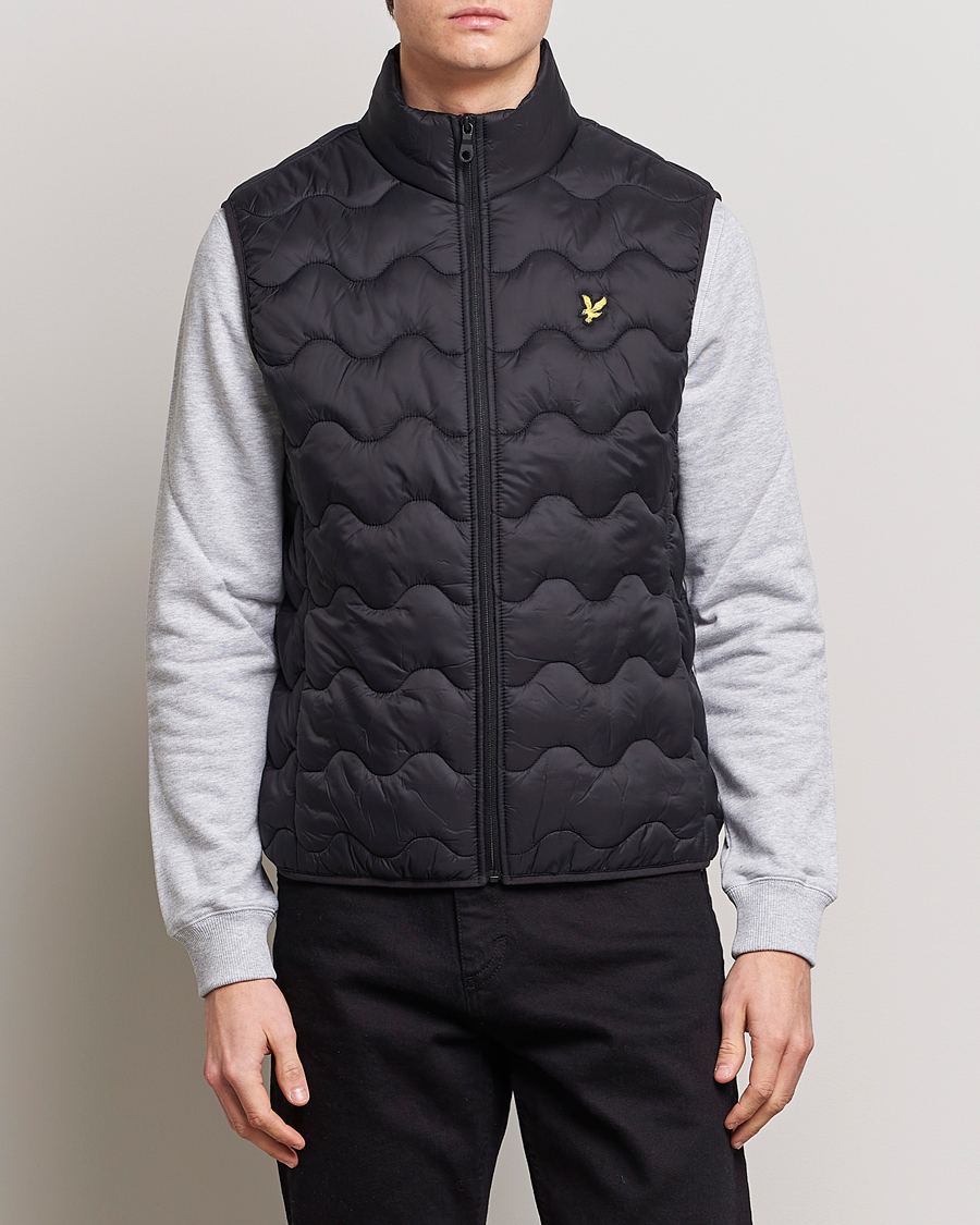 Hombres | Chalecos | Lyle & Scott | Crest Quilted Gilet Vest Black
