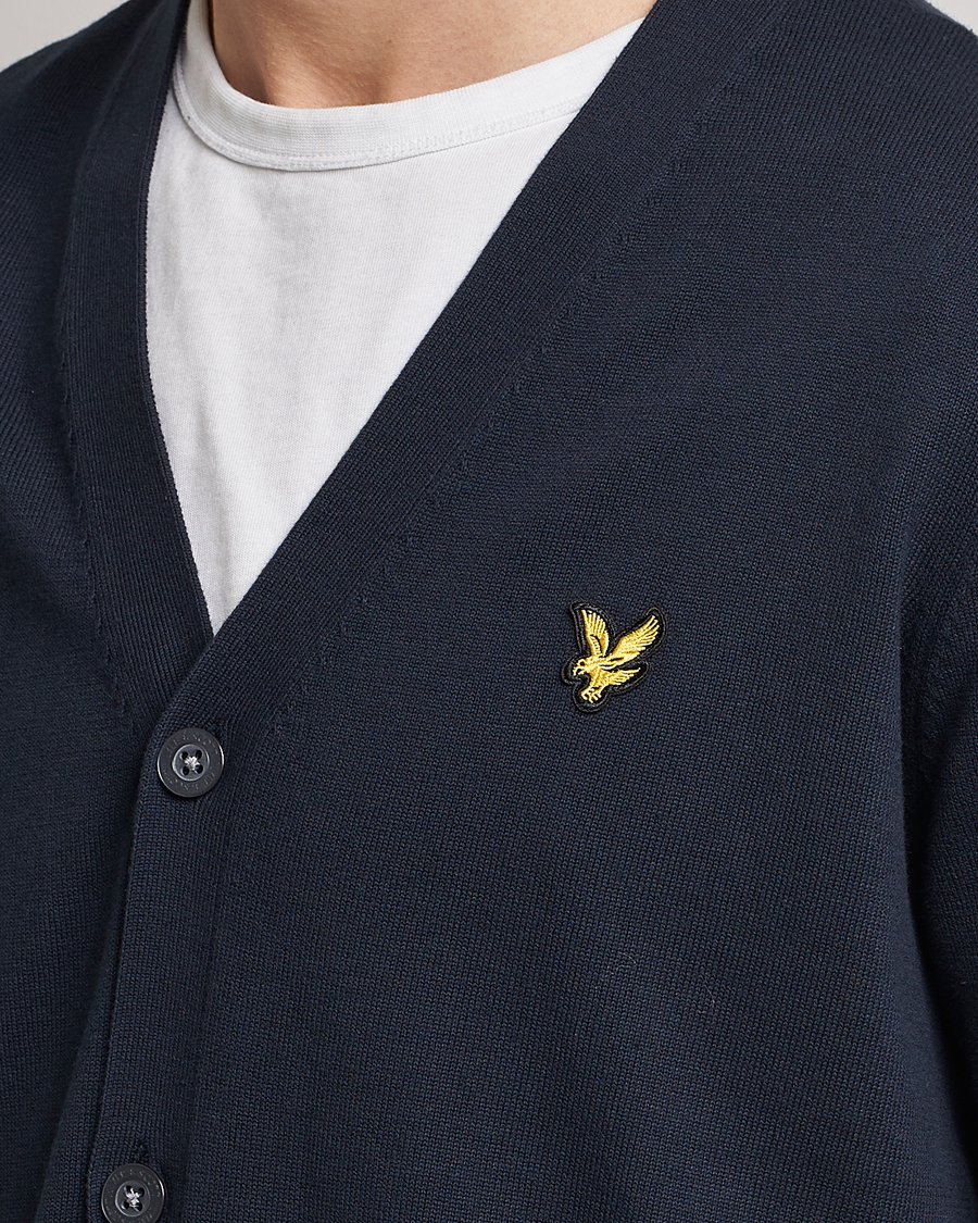 Hombres | Jerséis y prendas de punto | Lyle & Scott | Cotton Cardigan Dark Navy