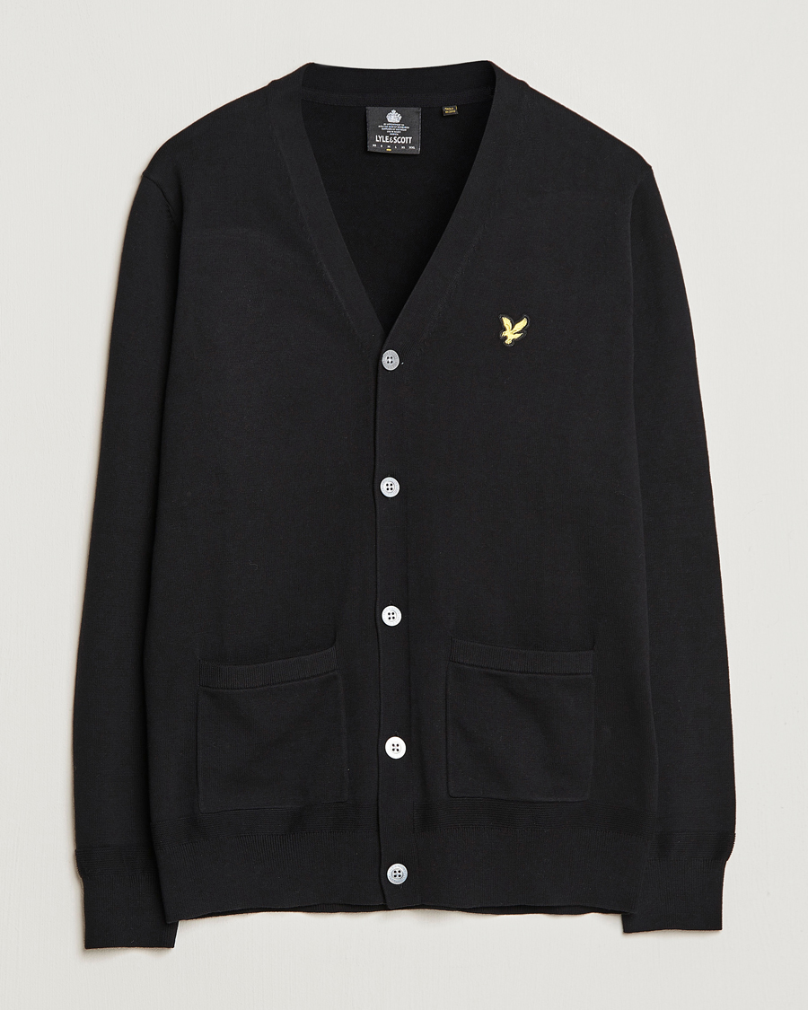 Hombres | Jerséis y prendas de punto | Lyle & Scott | Cotton Cardigan Black