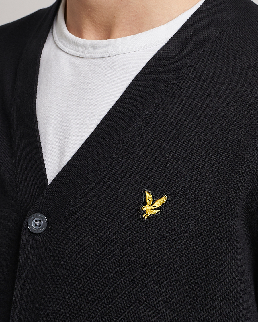 Hombres | Jerséis y prendas de punto | Lyle & Scott | Cotton Cardigan Black