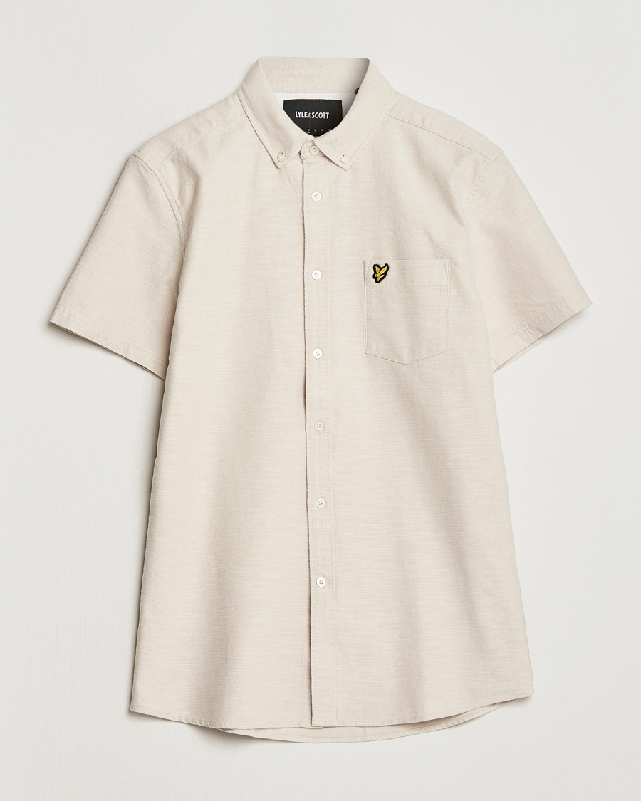 Hombres | Camisas | Lyle & Scott | Cotton Slub Short Sleeve Shirt Cove