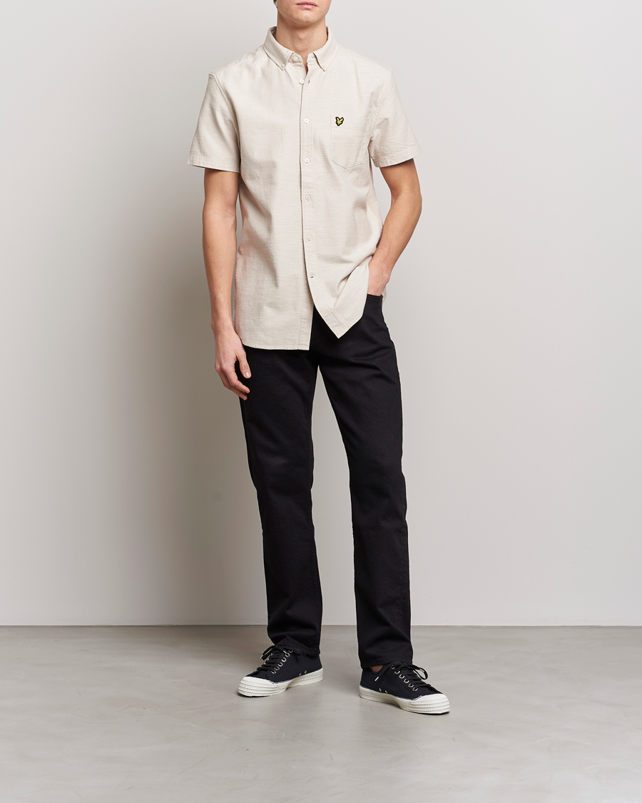 Hombres | Camisas | Lyle & Scott | Cotton Slub Short Sleeve Shirt Cove