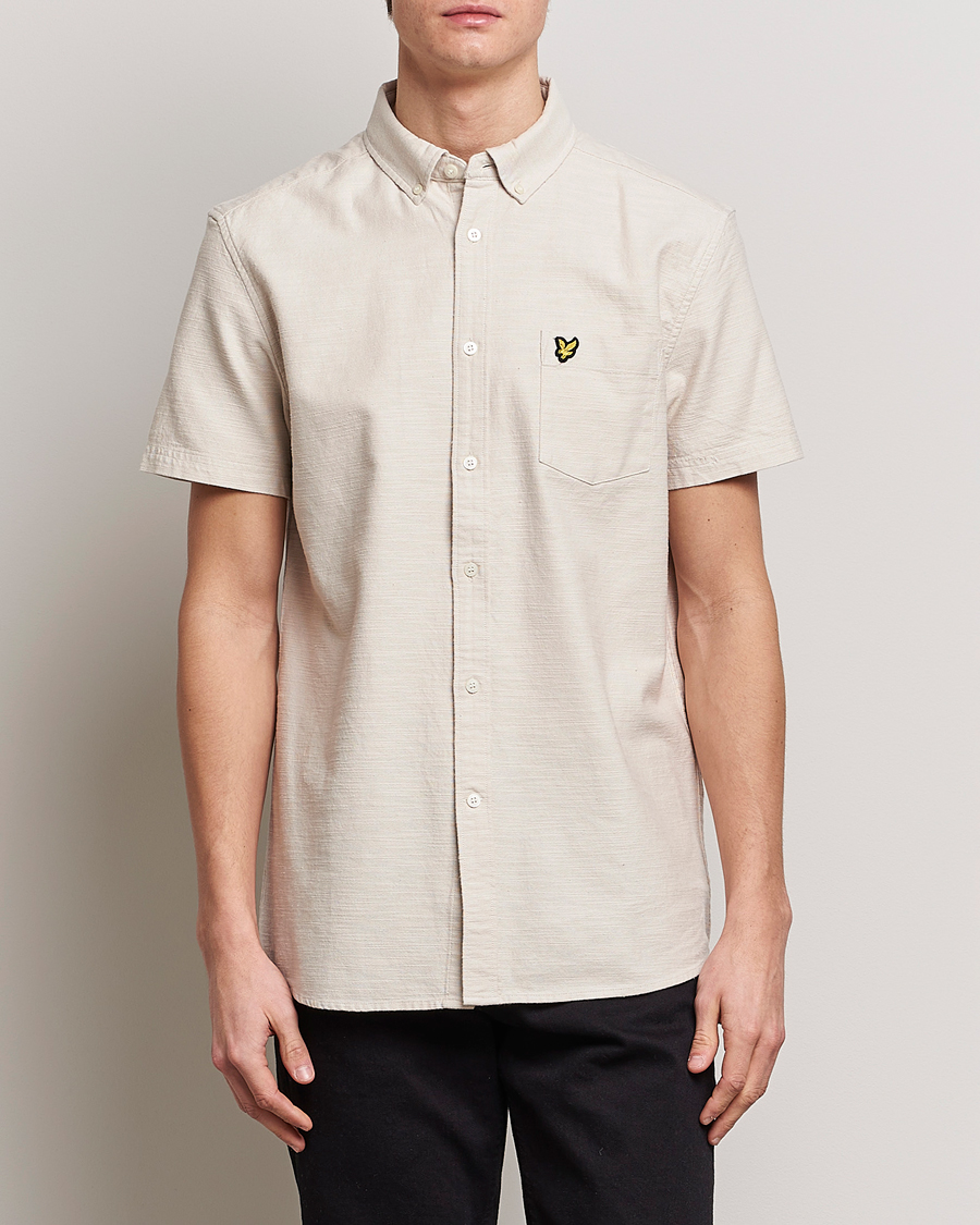 Hombres | Camisas | Lyle & Scott | Cotton Slub Short Sleeve Shirt Cove