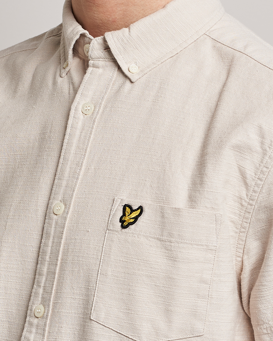 Hombres | Camisas | Lyle & Scott | Cotton Slub Short Sleeve Shirt Cove