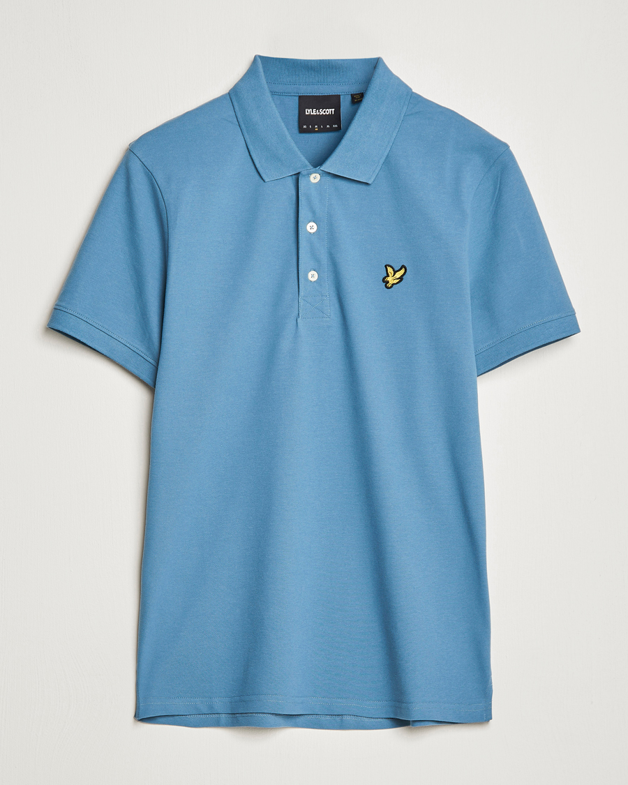 Hombres | Polos | Lyle & Scott | Plain Pique Polo Skipton Blue
