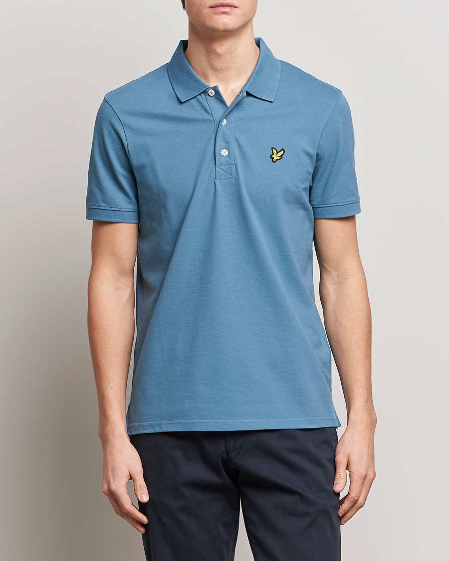 Hombres | Polos | Lyle & Scott | Plain Pique Polo Skipton Blue