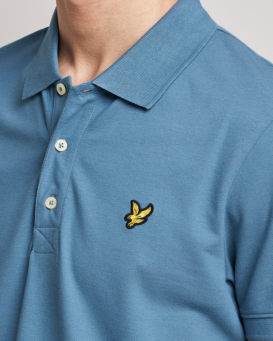 Hombres | Polos | Lyle & Scott | Plain Pique Polo Skipton Blue